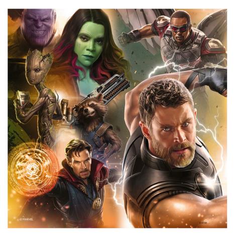 Marvel Avengers Infinity War 3 x 49pc Jigsaw Puzzles Extra Image 2